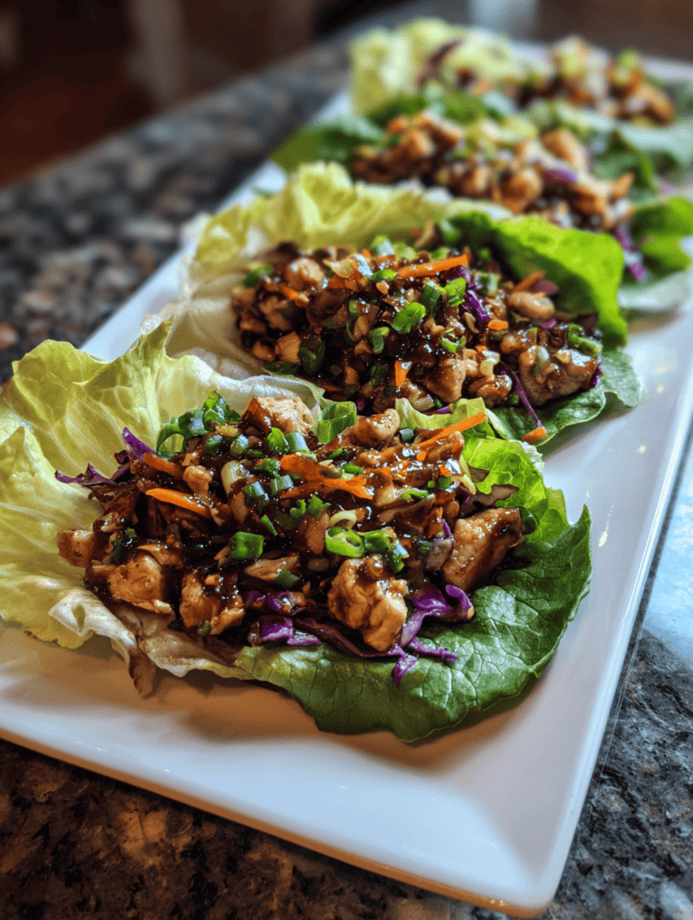 Asian Chicken Lettuce Wraps