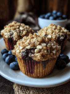 Blueberry Oatmeal Muffins