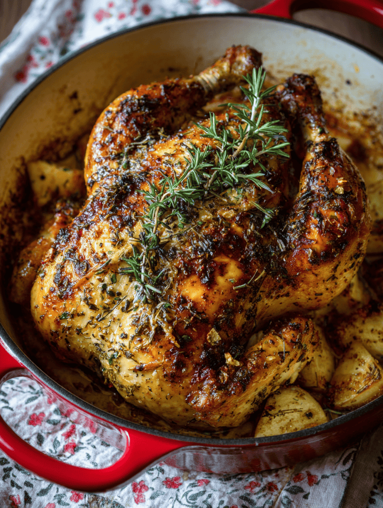 Classic Roast Chicken with Herbs