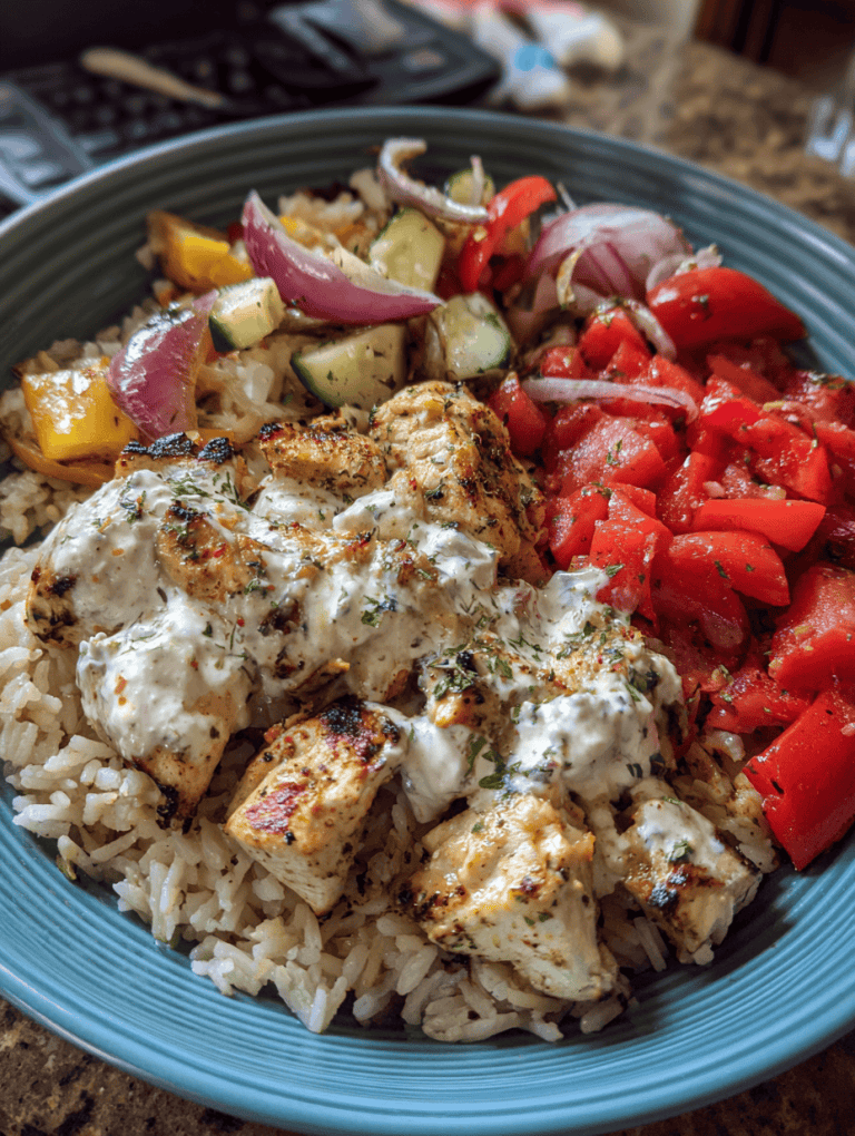 Greek-Style Chicken Souvlaki Bowls